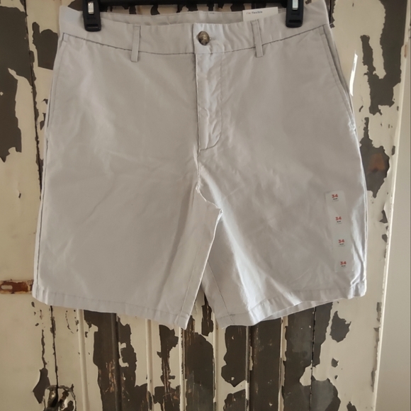 NWT 34 SLIM BY OLD NAVY TAN STRIPE - Picture 1 of 7